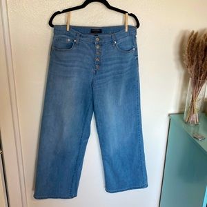 Banana Republic high rise wide leg jeans. 10P